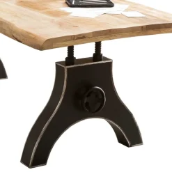 Discount Wohnen Baumkanten Tisch aus Mangobaum Massivholz - Ontentas
