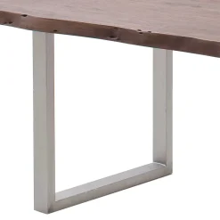 New Wohnen Baumkanten-Esstisch in Walnuss Braun - Josekna