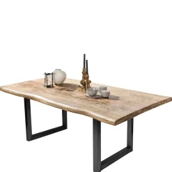 Discount Wohnen Baumkantentisch aus Mangobaum Massivholz - Danae