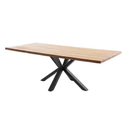 Discount Wohnen Baumkantentisch mit Spidergestell - Cocoso
