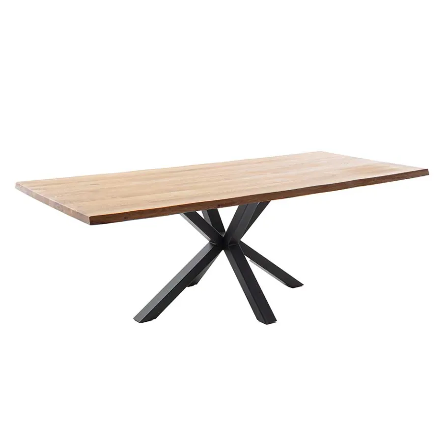 Discount Wohnen Baumkantentisch mit Spidergestell - Cocoso