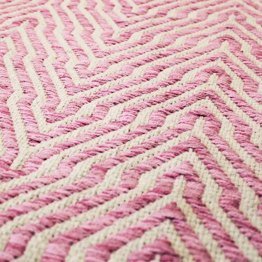 Wohnen Baumwollteppich mit Zickzack-Muster - Garrysa