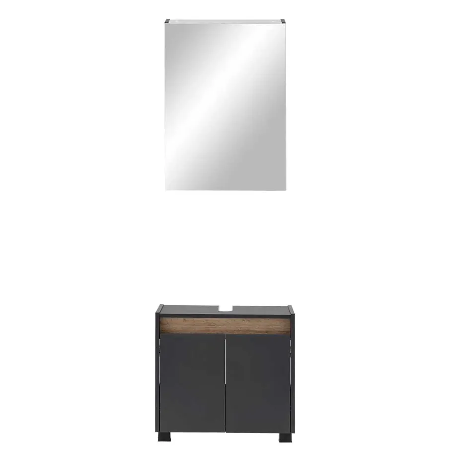 Online Wohnen Beckenschrank & Spiegelschrank Kombi - Marcius (zweiteilig)