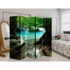 Clearance Wohnen Bedruckter Raumtrenner Wald & Wasser - Voba