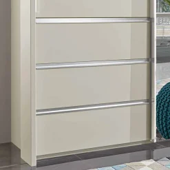 Clearance Wohnen Beiger Schlafzimmerschrank Pastranav mit sechs Schubladen
