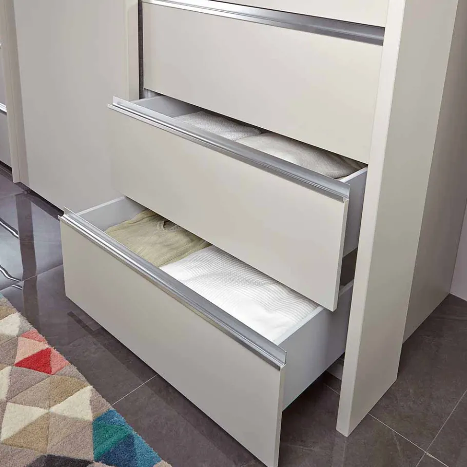Clearance Wohnen Beiger Schlafzimmerschrank Pastranav mit sechs Schubladen