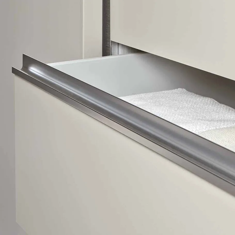 Clearance Wohnen Beiger Schlafzimmerschrank Pastranav mit sechs Schubladen