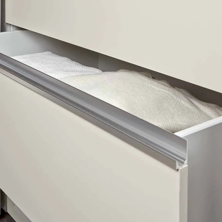 Clearance Wohnen Beiger Schlafzimmerschrank Pastranav mit sechs Schubladen