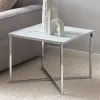 Clearance Wohnen Beistelltisch aus Glas in Marmoroptik - Annike