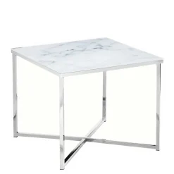 Clearance Wohnen Beistelltisch aus Glas in Marmoroptik - Annike