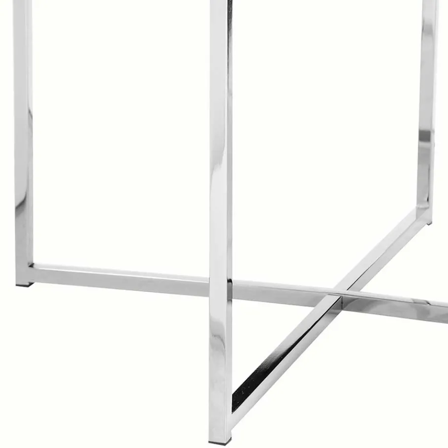 Clearance Wohnen Beistelltisch aus Glas in Marmoroptik - Annike