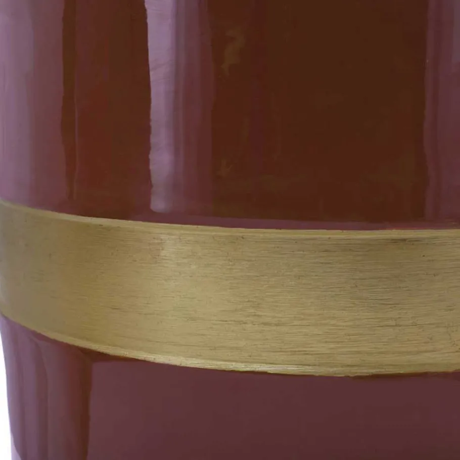 Wohnen Beistelltisch in Bordeaux mit Gold - Jenota