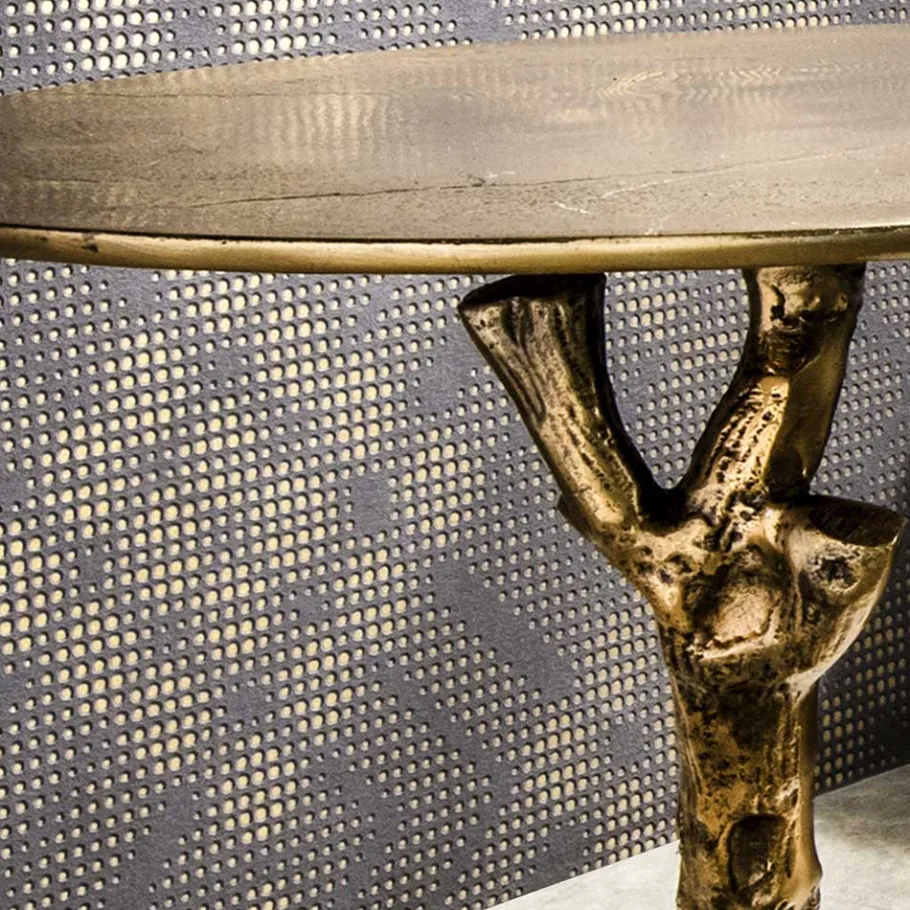 Outlet Wohnen Beistelltisch mit Gestell im Ast Design - Lionel