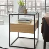 Clearance Wohnen Beistelltisch mit Glasplatte - Vlacondra