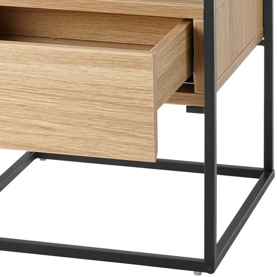 Clearance Wohnen Beistelltisch mit Glasplatte - Vlacondra