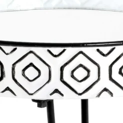 Outlet Wohnen Beistelltisch mit Platte aus Spiegelglas - Elba