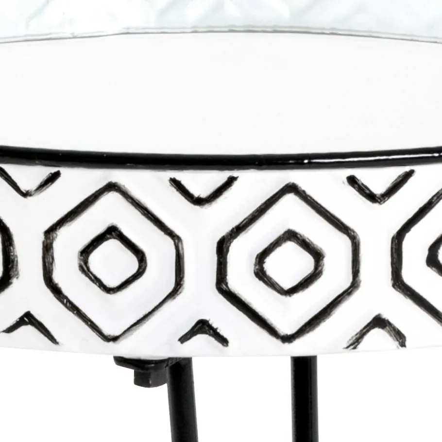 Outlet Wohnen Beistelltisch mit Platte aus Spiegelglas - Elba