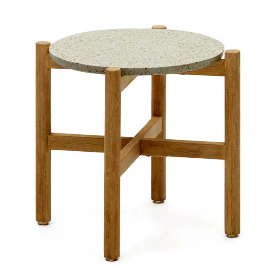 Clearance Wohnen Beistelltisch mit Terrazzo Platte - Finola