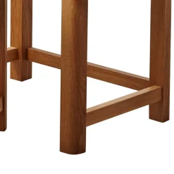 Outlet Wohnen Beistelltisch Set aus Wildeiche Massivholz - Uvinessa (zweiteilig)