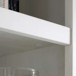 Best Wohnen Beleuchtete Wohnwand Chelles im weißem Landhausstil (vierteilig)