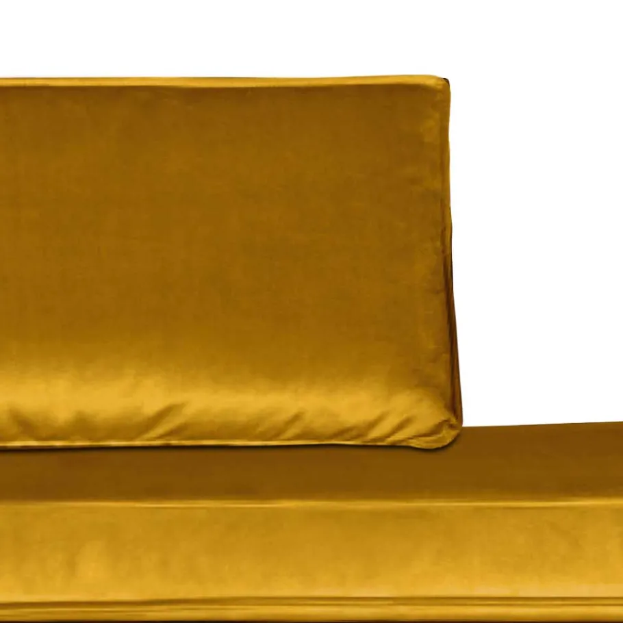 Sale Wohnen Bequemes Daybed mit Samt Nustra in Gelb