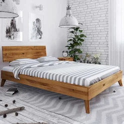 Best Wohnen Überlanges Bett aus massiver Wildeiche - Eavy II