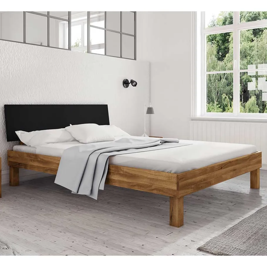 Clearance Wohnen Überlanges Holzbett 210cm aus Wildeiche - Olbysca