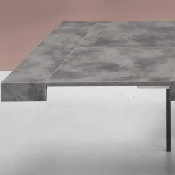 Clearance Wohnen Betonoptik Ausziehtisch mit zwei Einlegeplatten - Relisa