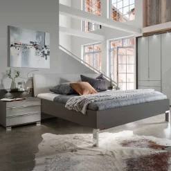 Hot Wohnen Bett & Nachtkommoden Set - Ocavado (dreiteilig)