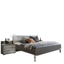 Hot Wohnen Bett & Nachtkommoden Set - Ocavado (dreiteilig)