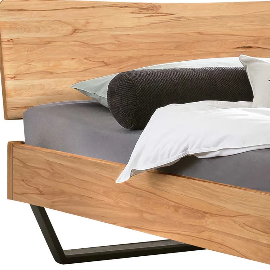 Clearance Wohnen Bett aus massiver Wildbuche mit Stahl - Abrolhos