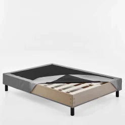 Sale Wohnen Bett für Dachschrägen in Grau & Schwarz - Esmeraldino