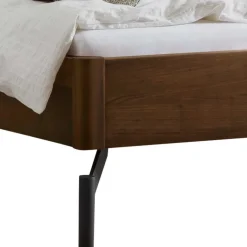 Best Wohnen Bett in Nussbaum Braun & Anthrazit - Ayero (dreiteilig)