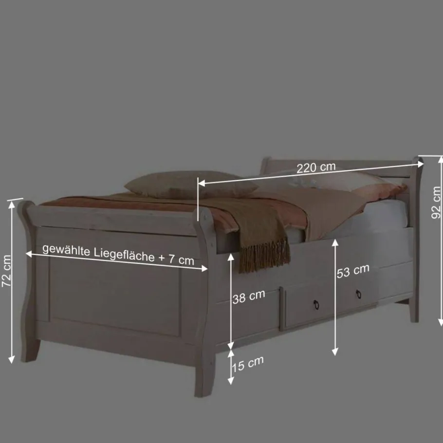 New Wohnen Bett Kazanova mit Komforthöhe