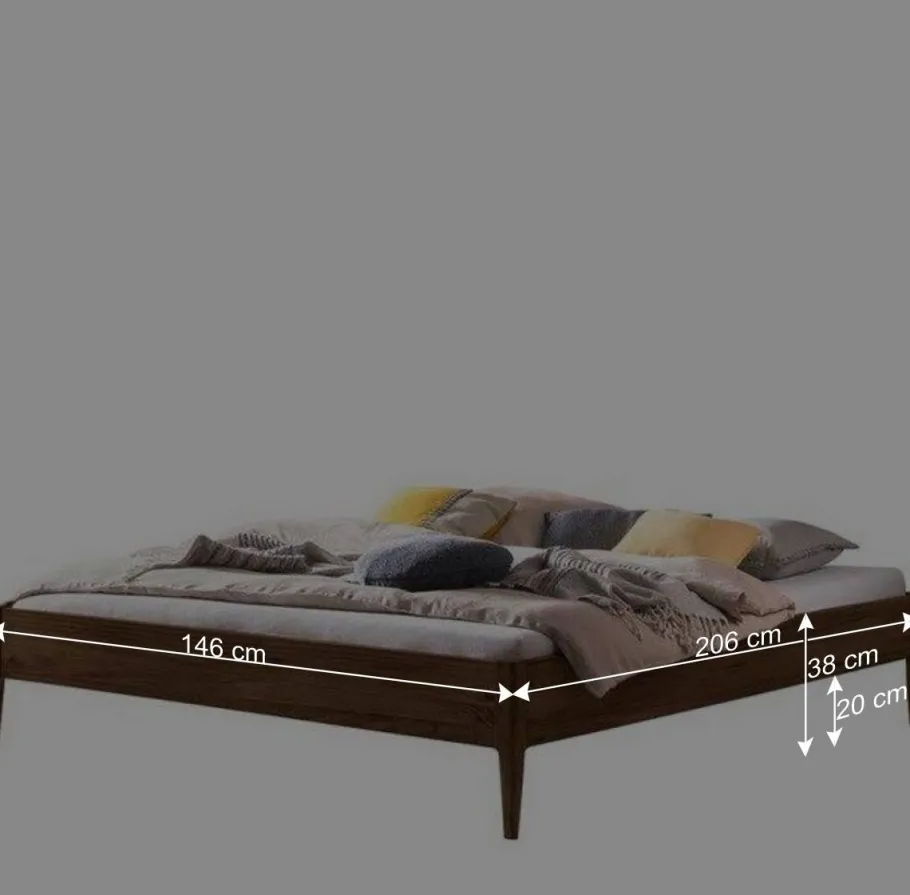 Online Wohnen Bett ohne Kopfteil in 140x200 cm - Josula