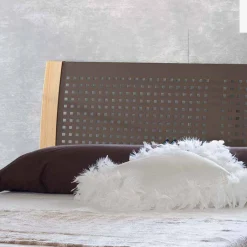 Discount Wohnen Bett Ternin in Braun Stahl