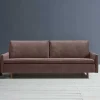 Discount Wohnen Bettcouch in Dunkelbraun mit Eiche - Conpact