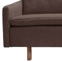 Discount Wohnen Bettcouch in Dunkelbraun mit Eiche - Conpact