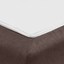 Discount Wohnen Bettcouch in Dunkelbraun mit Eiche - Conpact