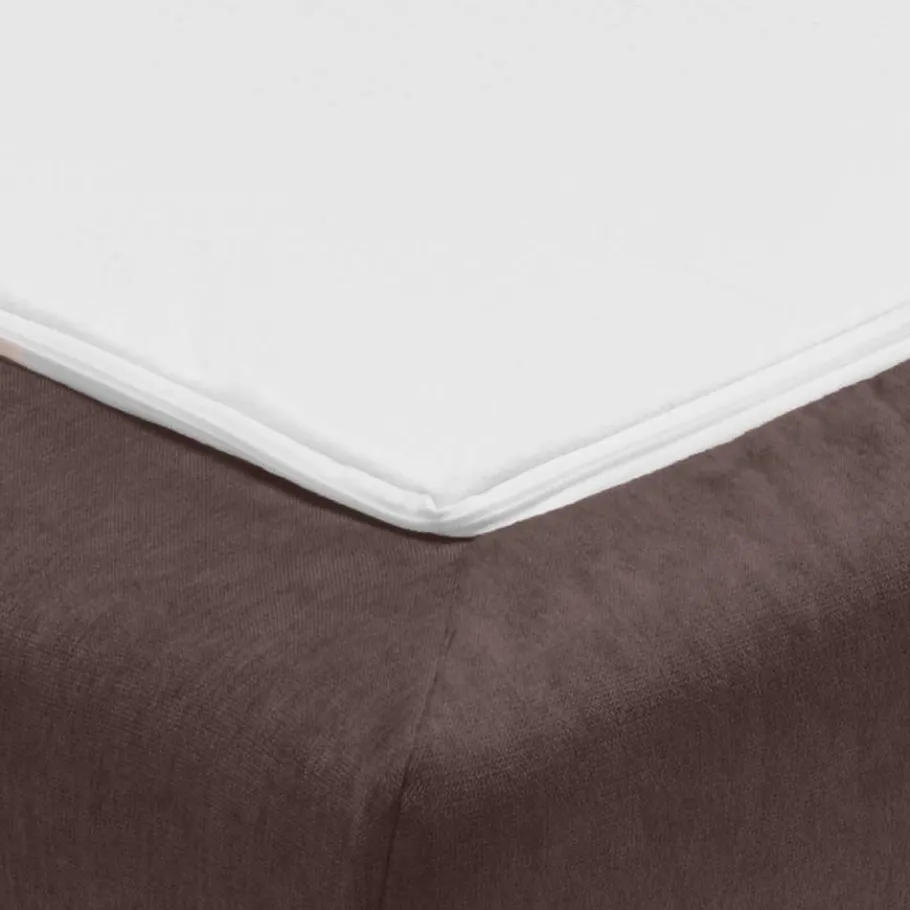 Discount Wohnen Bettcouch in Dunkelbraun mit Eiche - Conpact
