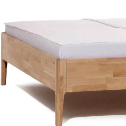 Hot Wohnen Bettgestell aus Holz Wildeiche Honig - Nicono