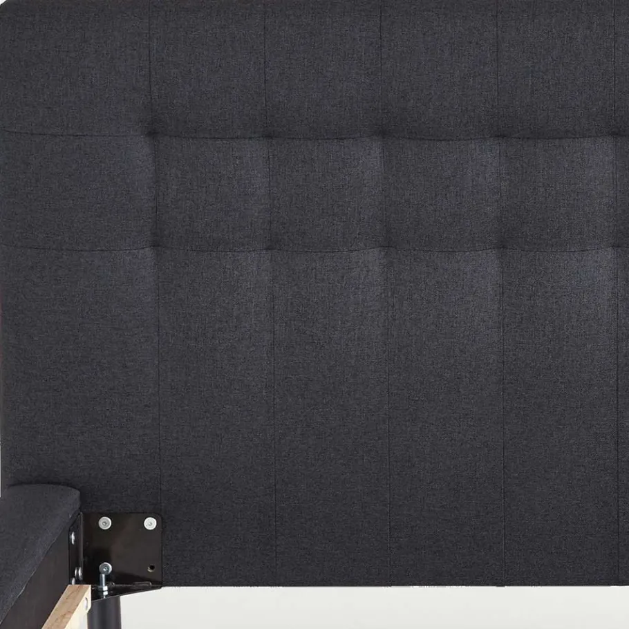 Sale Wohnen Bettgestell in Dunkelgrau mit 140x200 Liegefläche - Vladin