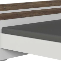 Best Wohnen Bettgestell in Holz verwittert Eiche Dekor - Liesca