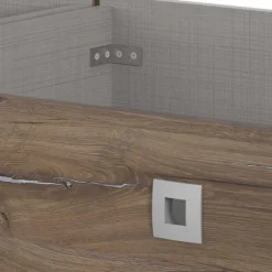 Best Wohnen Bettgestell in Holz verwittert Eiche Dekor - Liesca