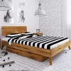 Discount Wohnen Bettkasten Einzelbett aus Wildeiche Holz - Eavy II