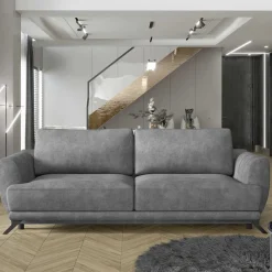 Best Wohnen Bettsofa in Grau Stoff in Vintage Optik - Salcina