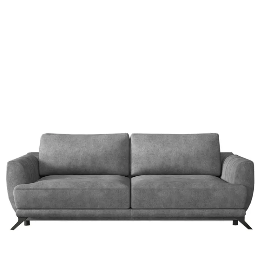 Best Wohnen Bettsofa in Grau Stoff in Vintage Optik - Salcina