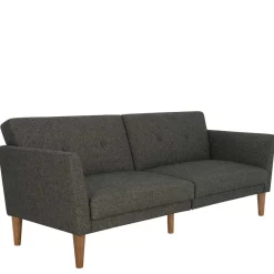 Hot Wohnen Bettsofa in Grau und Natur - Emiria