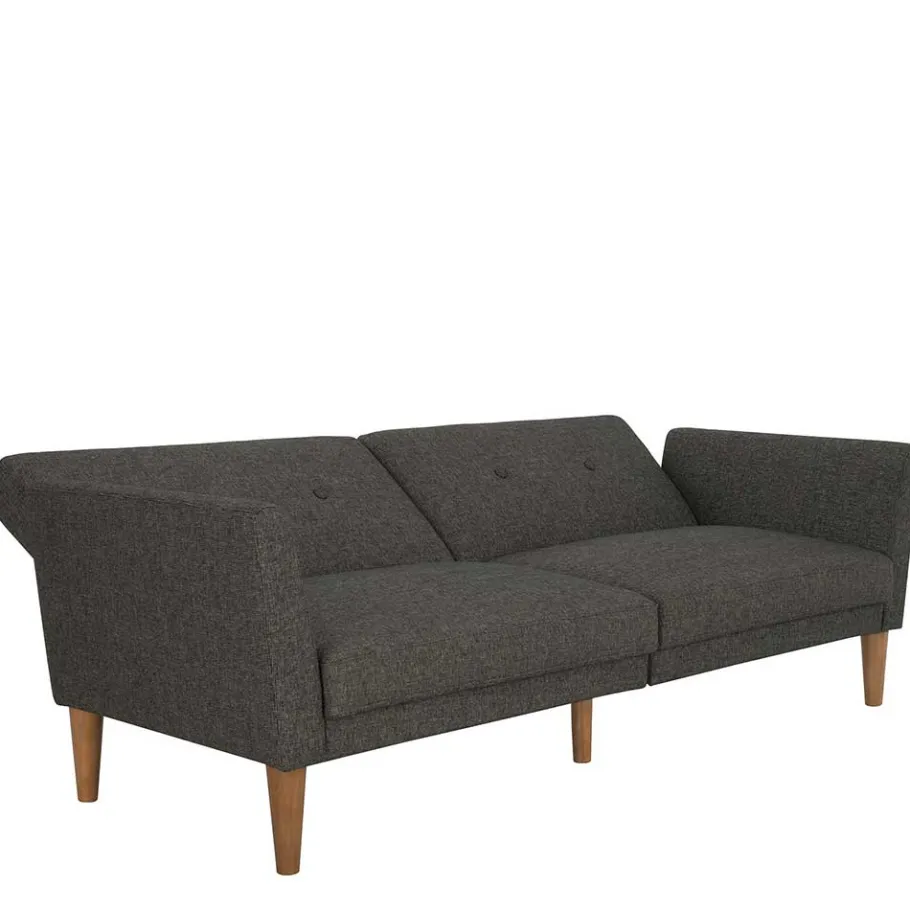 Hot Wohnen Bettsofa in Grau und Natur - Emiria