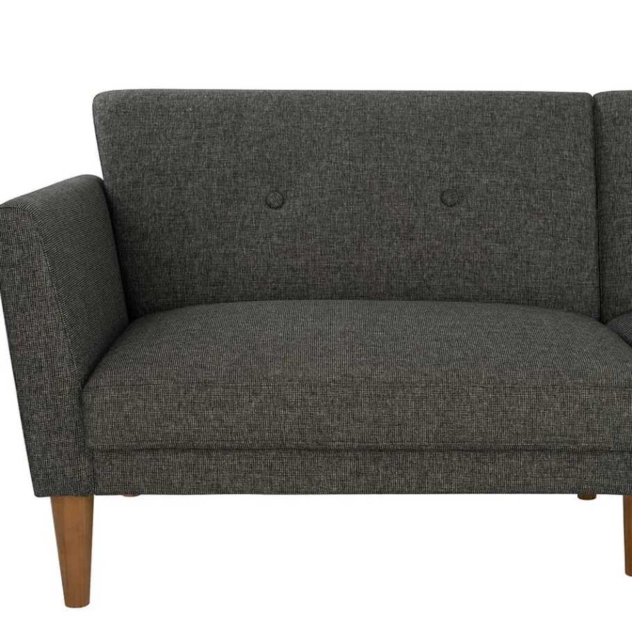 Hot Wohnen Bettsofa in Grau und Natur - Emiria